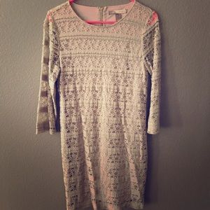 Fitted Lace Mini Dress